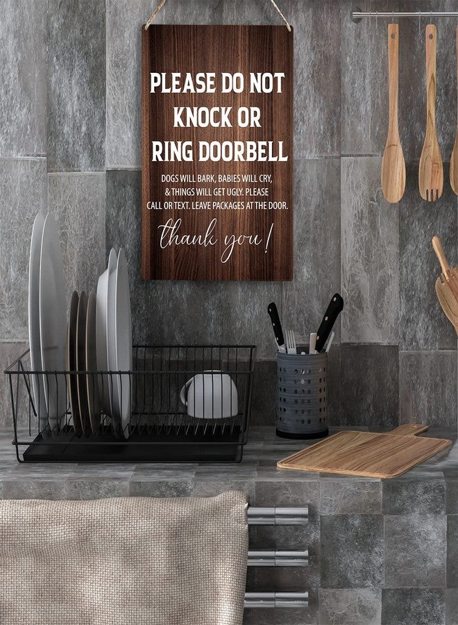 YCYD No Soliciting Sign - Wooden Hanging Sign for Home - 10x8 Inches - Image 4